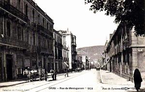 Oran - Rue de Mostaganem- Rue de Turenne a droite